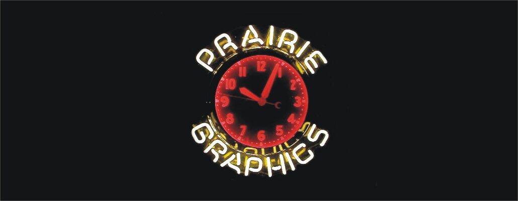 Prairie Graphics Clock for Web Site